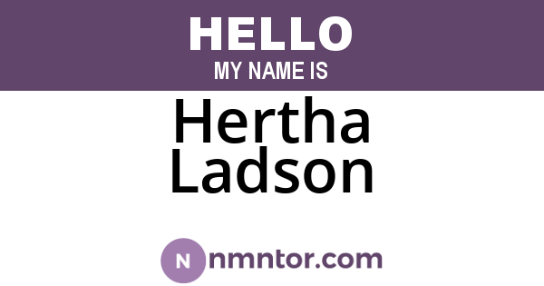 Hertha Ladson