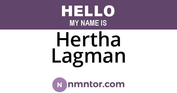 Hertha Lagman