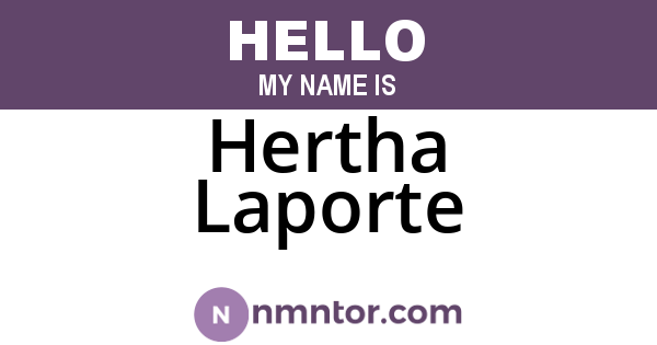 Hertha Laporte