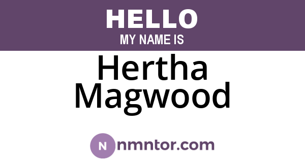 Hertha Magwood