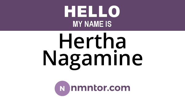 Hertha Nagamine