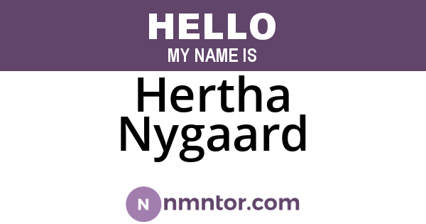 Hertha Nygaard