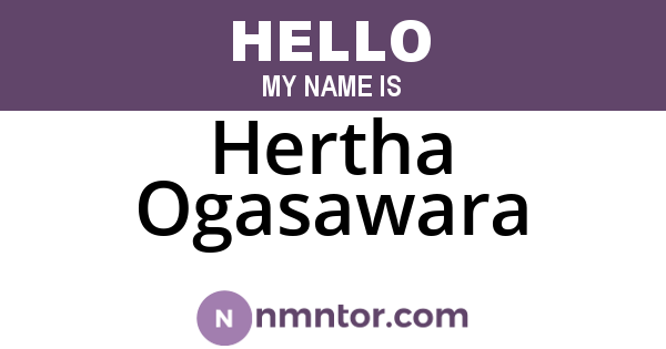 Hertha Ogasawara