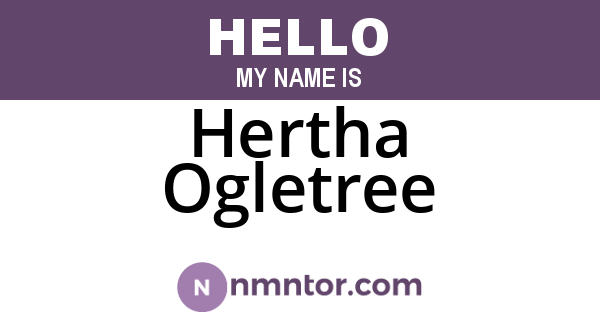 Hertha Ogletree