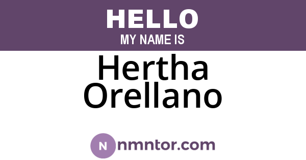 Hertha Orellano