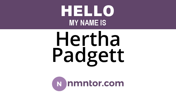 Hertha Padgett