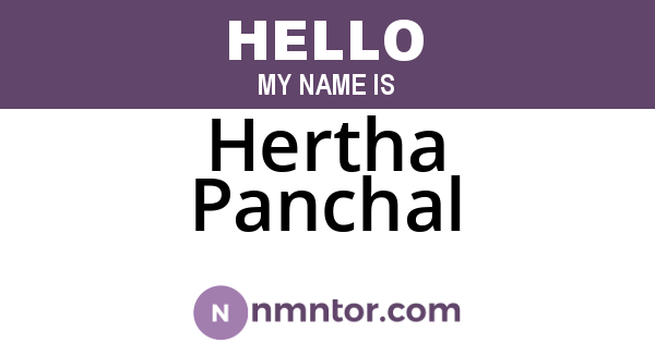 Hertha Panchal