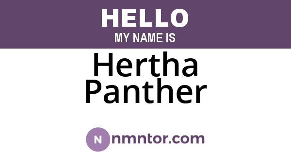 Hertha Panther