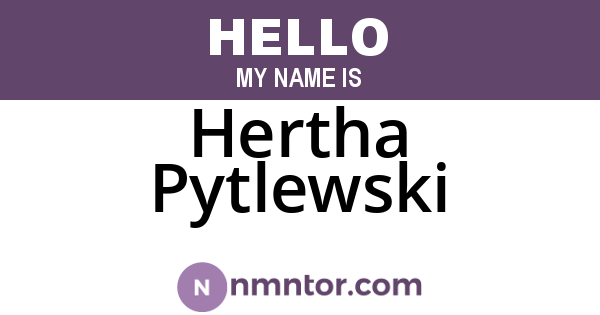 Hertha Pytlewski