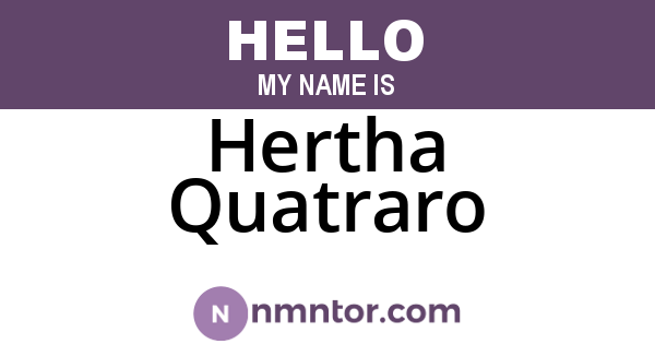 Hertha Quatraro
