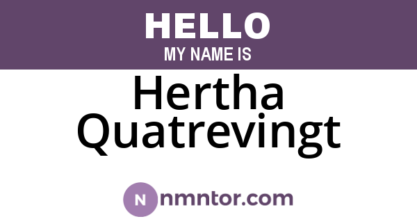 Hertha Quatrevingt