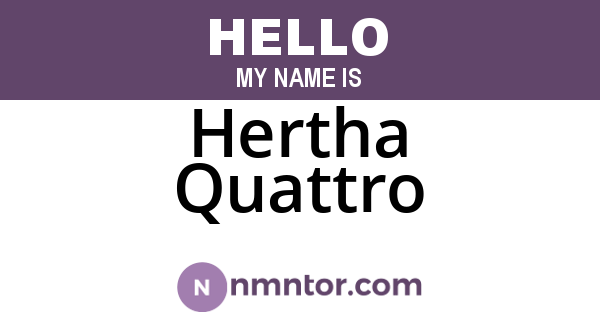 Hertha Quattro