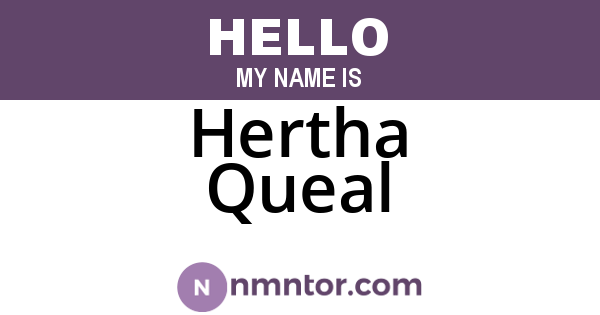 Hertha Queal