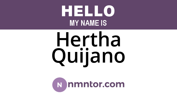 Hertha Quijano