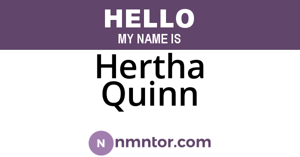 Hertha Quinn