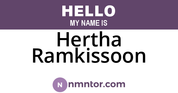 Hertha Ramkissoon