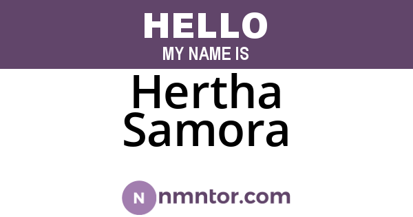 Hertha Samora