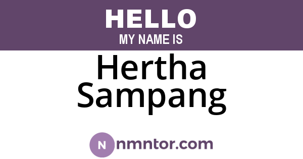Hertha Sampang