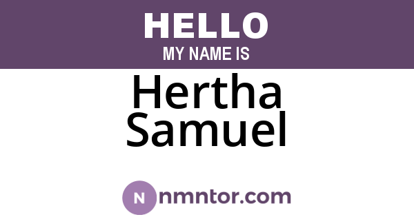 Hertha Samuel