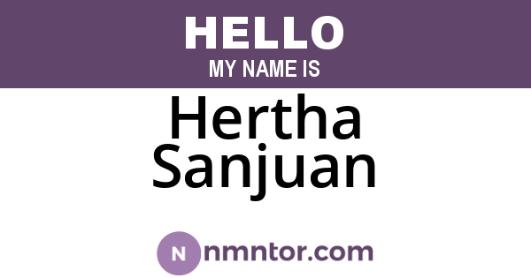 Hertha Sanjuan