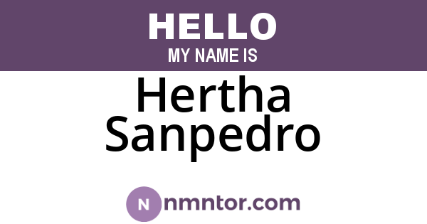 Hertha Sanpedro