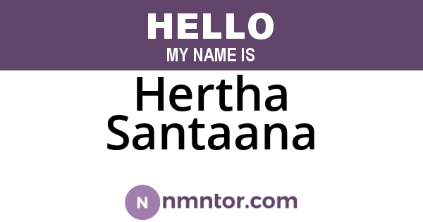Hertha Santaana