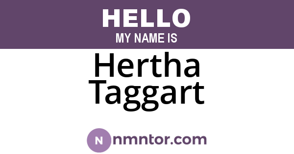 Hertha Taggart