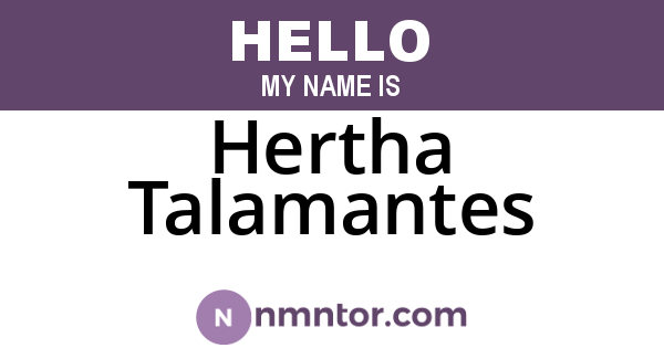 Hertha Talamantes