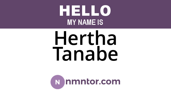 Hertha Tanabe