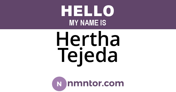 Hertha Tejeda