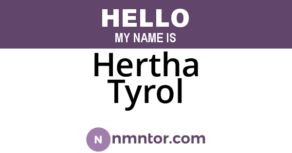 Hertha Tyrol
