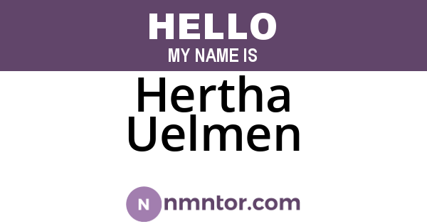 Hertha Uelmen