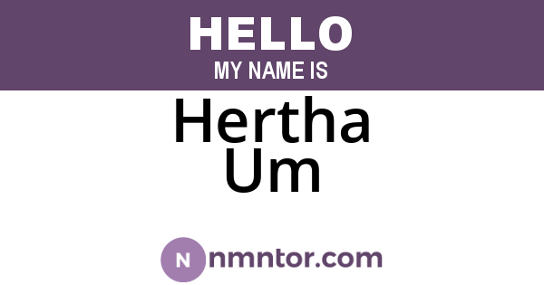 Hertha Um