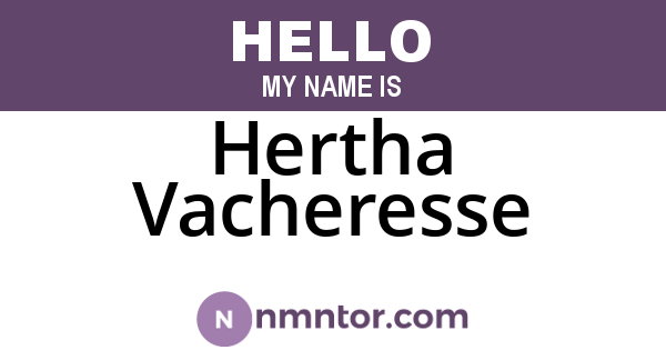 Hertha Vacheresse