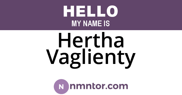 Hertha Vaglienty