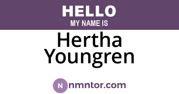 Hertha Youngren