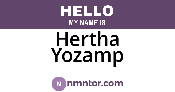 Hertha Yozamp