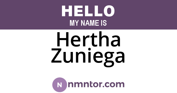 Hertha Zuniega