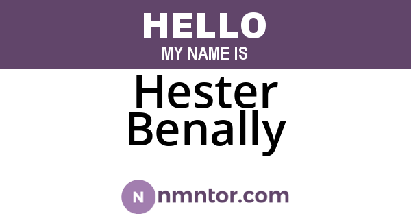 Hester Benally