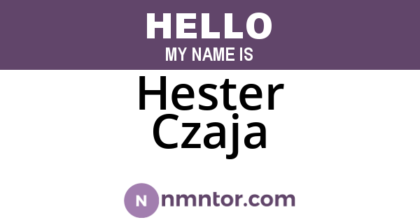 Hester Czaja