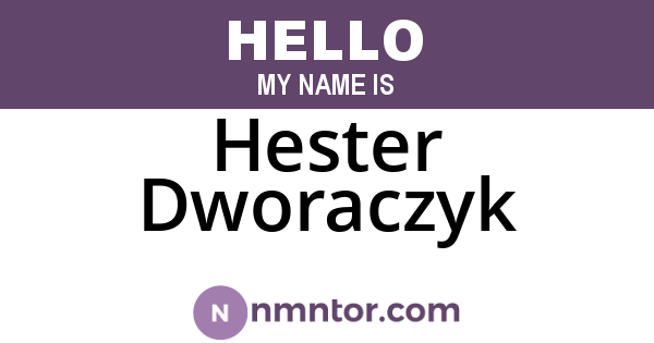 Hester Dworaczyk