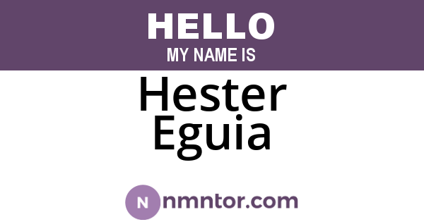 Hester Eguia