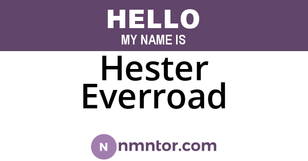 Hester Everroad