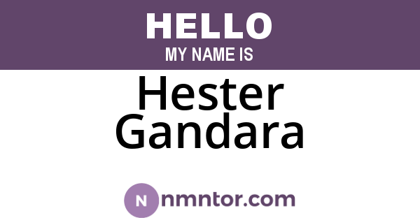 Hester Gandara