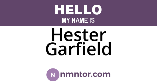 Hester Garfield