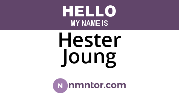 Hester Joung