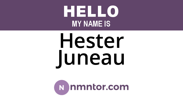 Hester Juneau