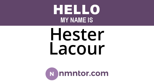 Hester Lacour