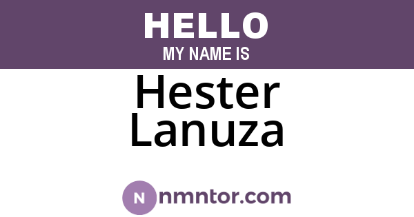 Hester Lanuza