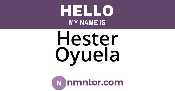 Hester Oyuela